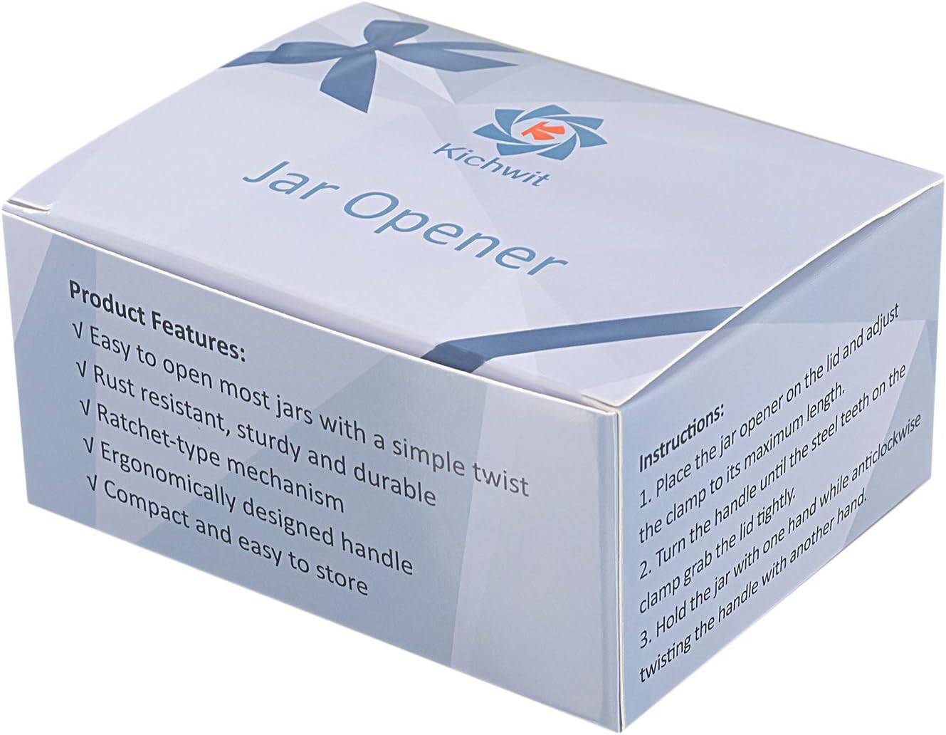 Kichwit Jar Opener for Weak Hands, Jar Bottle Opener for Seniors with Arthritis