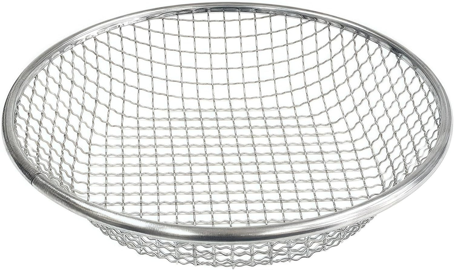2PCS YUEBM Gardening Sand Soil Compost Sifter Perfect for 5 Gallon Bucket, 1/4 Inch Mesh, 1/8 Inch Mesh