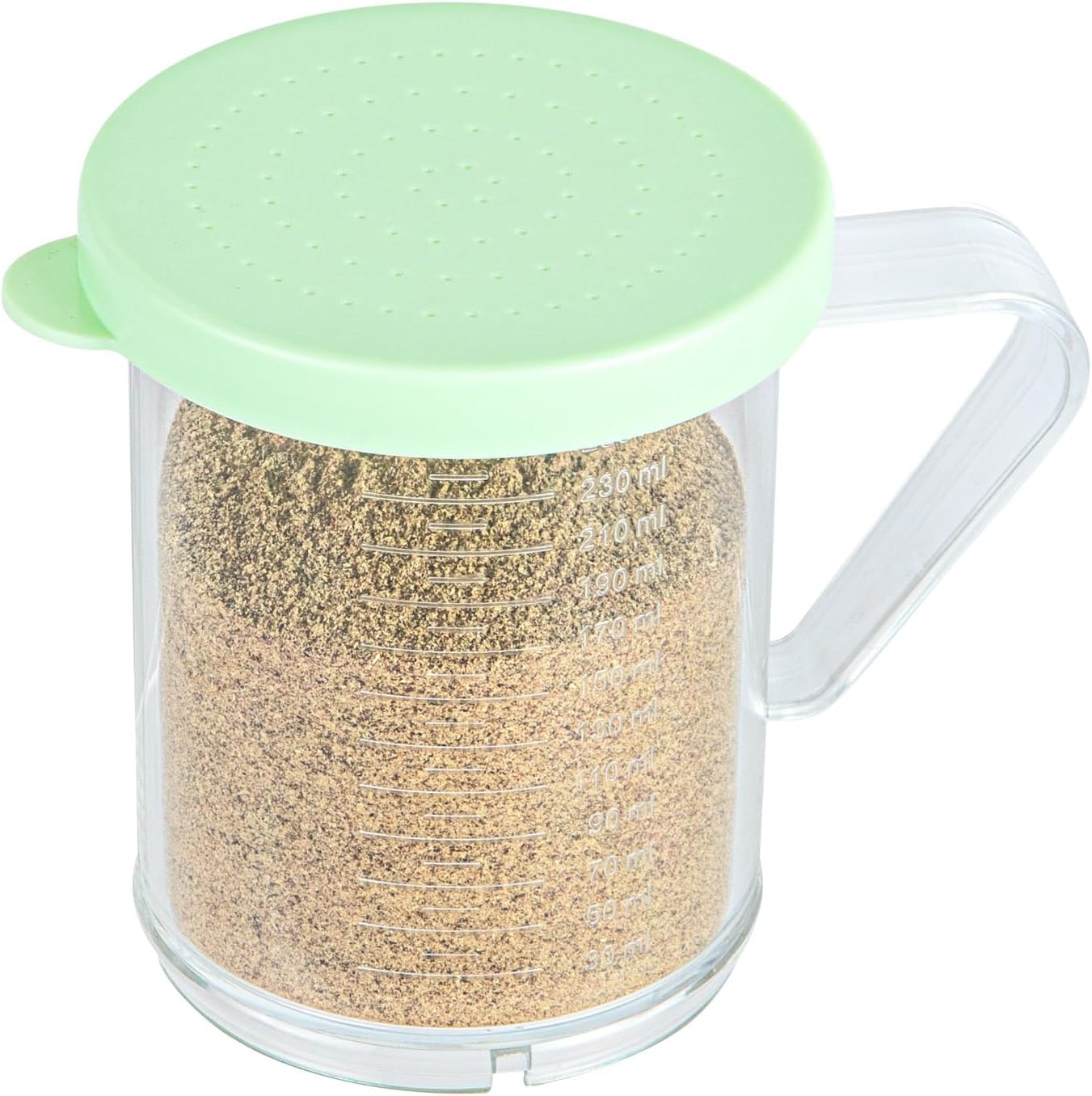 Restaurantware Spice Shaker 1 Count Plastic Shaker, Durable Seasoning Dredge with Yellow Coarse Lid, Clear Shaker for Commercial Kitchens, Pizzerias, and Bakeries