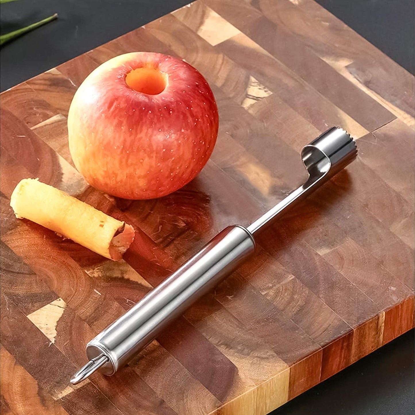 6 Pieces Corer and Pitter Fruit & Vegetable Multi-Function Stainless Corer and Pitter Remover Set for Apple, Pear, Cherry, Jujube, Red Dates, Berry, Chili