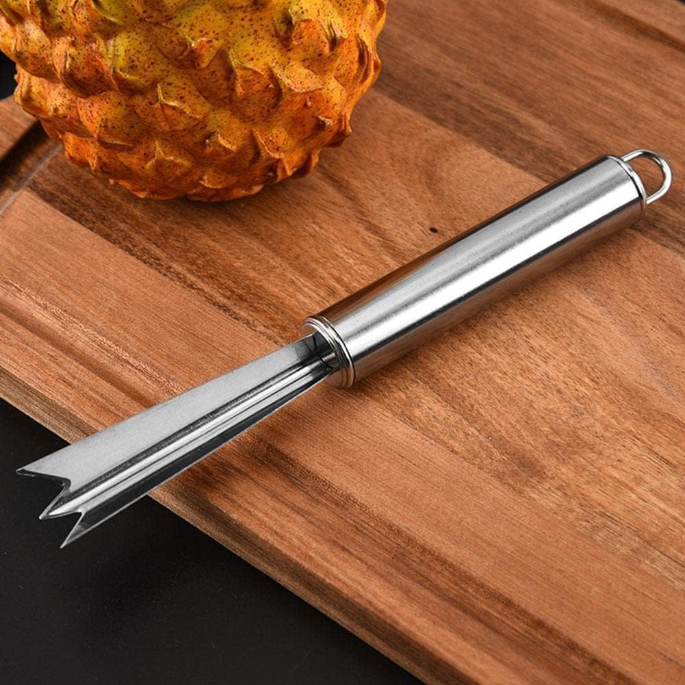 Pineapple Eye Peeler Remover Tool - Multipurpose Clip, V Shape Stainless Steel for Home Kitchen Fruit