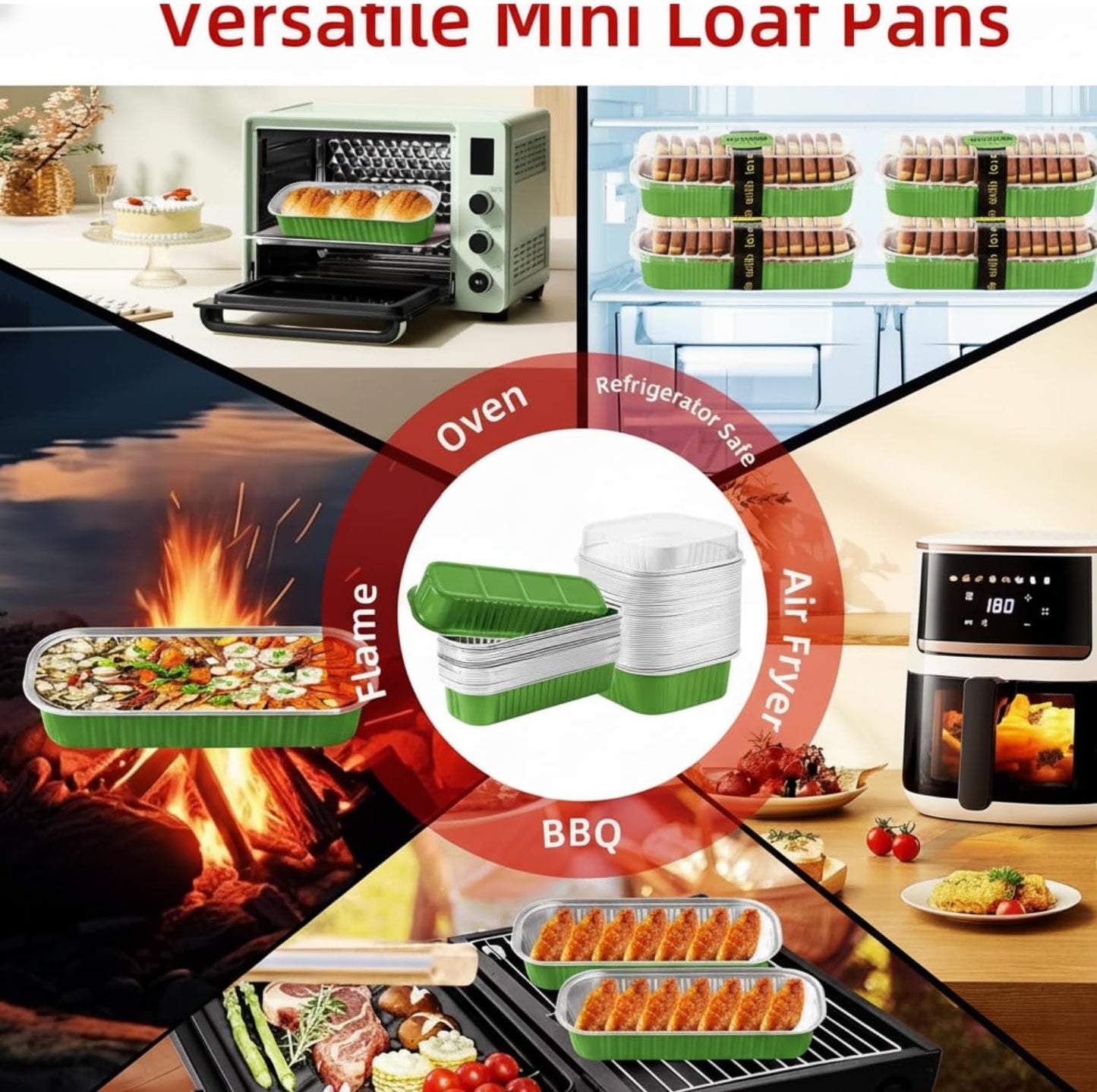 Mini Loaf Pans with Lids and Spoons Sealing Sticker,30 Pcs 6.8oz Cake Pans for Baking Disposable Aluminum Foil Christmas Cake Pan (30 PCS GOLD)