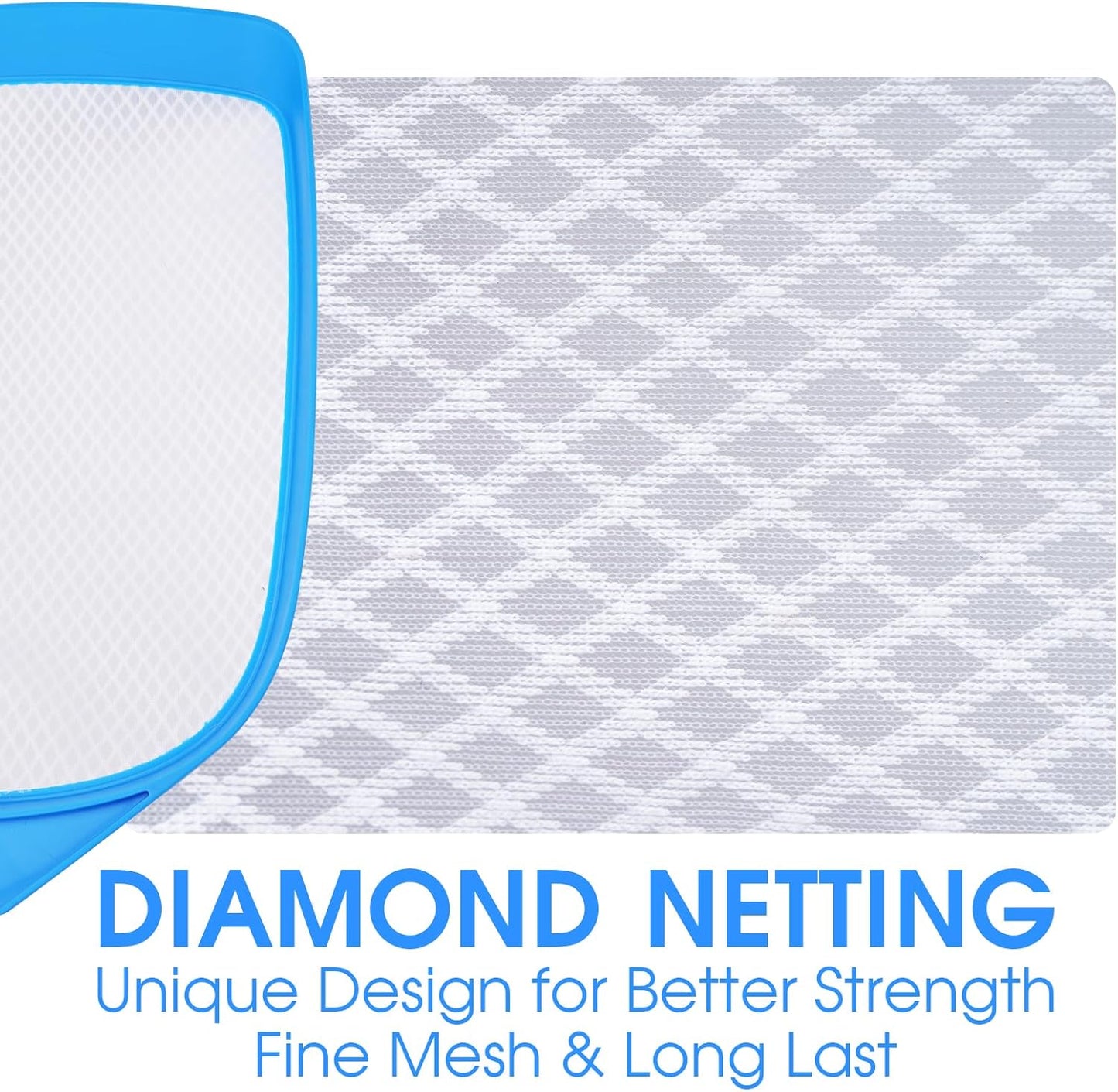 TidyMister Hot Tub Skimmer Spa Net with 12'' Aluminum Pole Ultra Fine Mesh Net Handy Leaf Skimmer for Small Above Ground Pools Pick Up Fine Debris Lightweight Net
