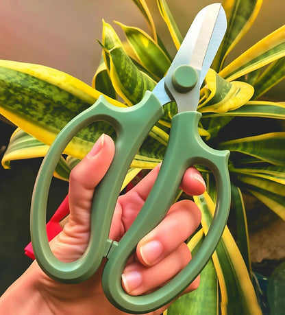 Garden Pruning Shears Scissors with Comfort Grip Handle, Premium Steel Professional Floral Scissors, Perfect for Arranging Flowers, Pruning, Trimming Plants, Gardening Tool (Pink)
