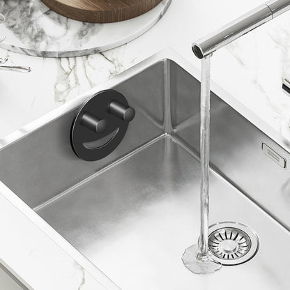 Yoshiky Stainless Steel Smiley Face Dish Sponge Holder, Silver Sink Caddy Organizer Storage with Suction Cup for Kitchen, Rv Apartment Kitchen Accessories Decor Scrubber