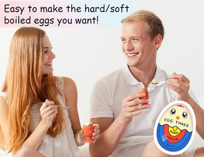 Lasubst Egg Timer for Boiling Eggs that Changes Color When Done, Tricolor