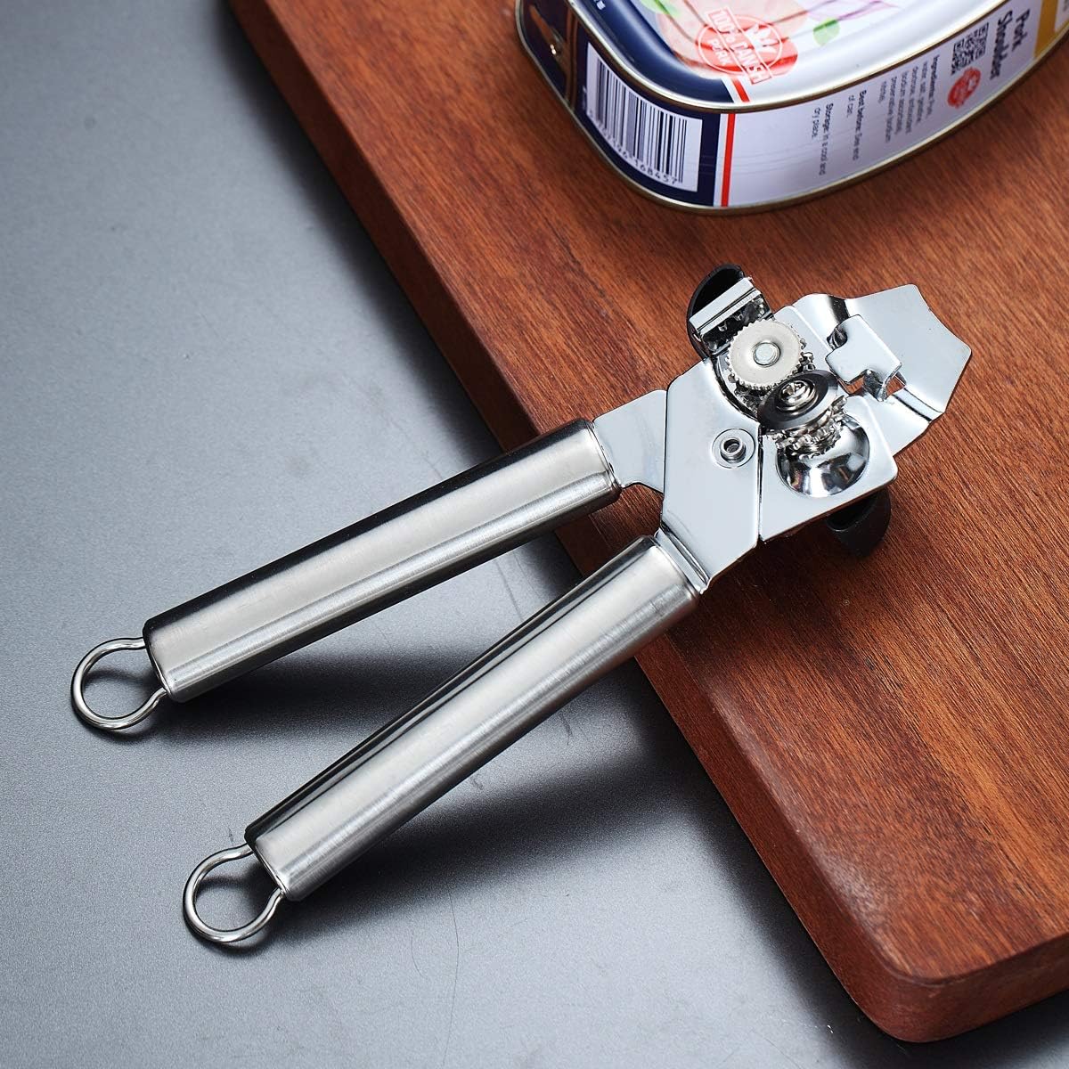 Berglander Can Opener, Stainless Steel Rainbow Handle, Titainium Colorful Plating Handle Hand Held, Smooth Edge Manual Can Opener, Heavy Duty (Rainbow)