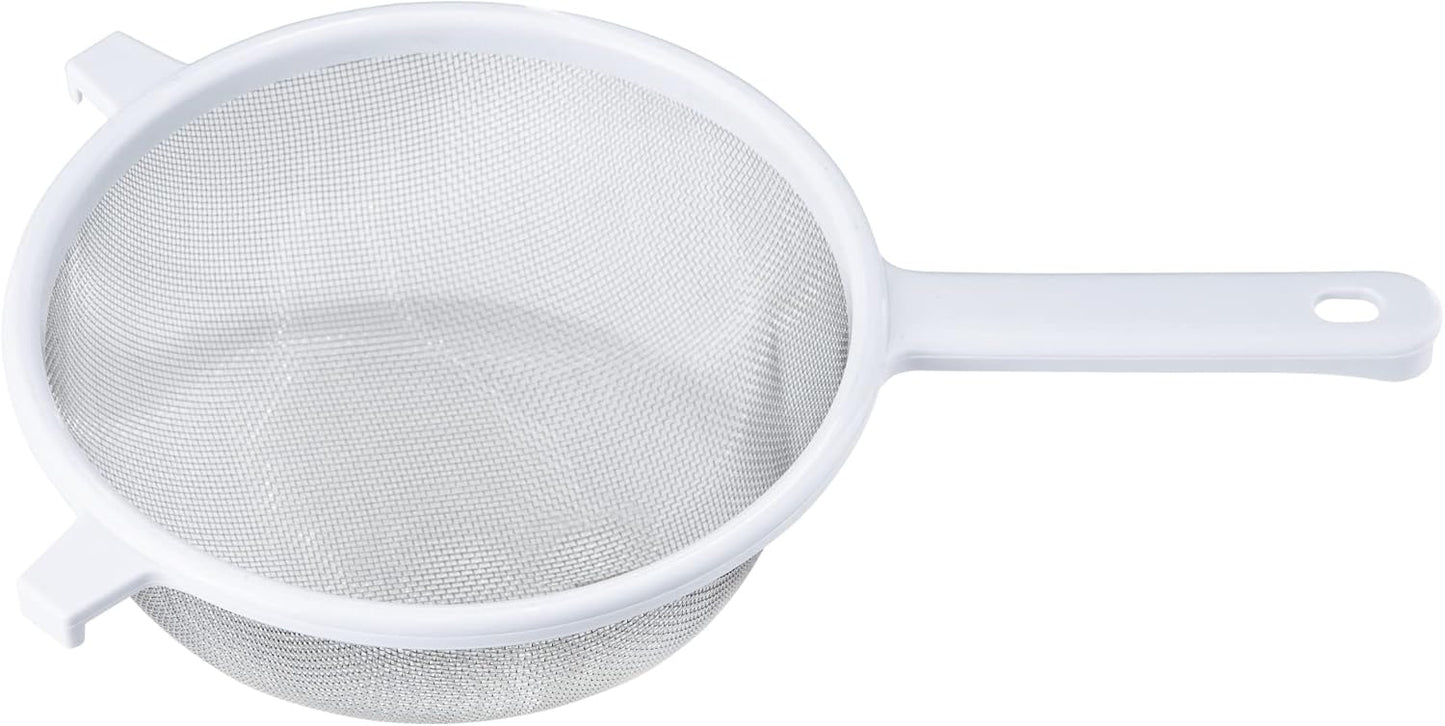 Chef Craft Classic Stainless Steel Mesh Strainer, 6 inch, White