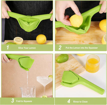 Lemon Squeezer, Effortless Manual Flat Lime Juicer Squeezer, Hand Citrus Press, Folds Design For Saving Space Storage, Easy to Make Juice From Lemon, Lime, Cirtus, Orange, Fruits