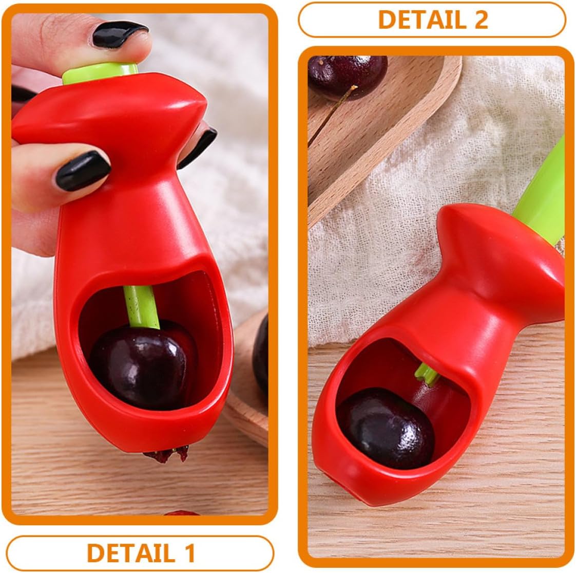 Yardwe Cherry Pitter Core Remover Fruit Corer Tool Stainless Steel Cherry Pitter for Home Kitchen Use Compact Daily Olive and Red Date Corer