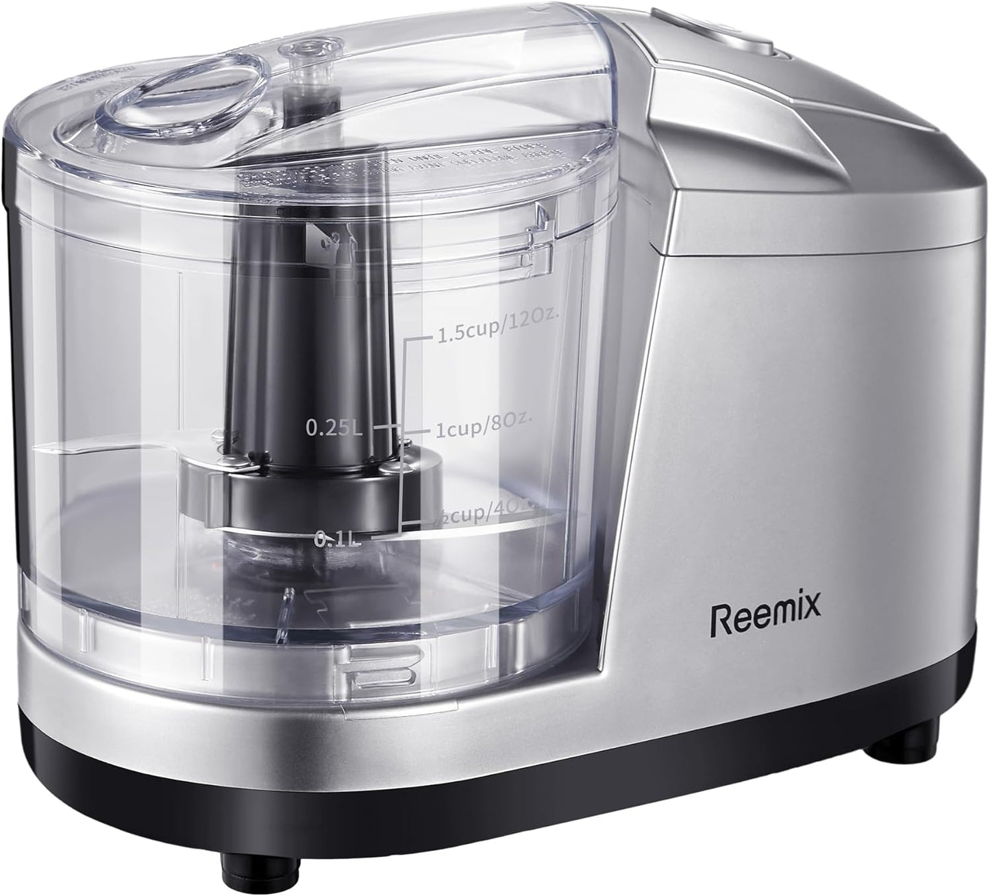 1.5-Cup One-Touch Electric Food Chopper, 100W Mini Food Processor Meat Grinder, Mix, Chop, Mince and Blend Vegetables, Fruits, Nuts, Meats, Stainless Steel Blade (Red)