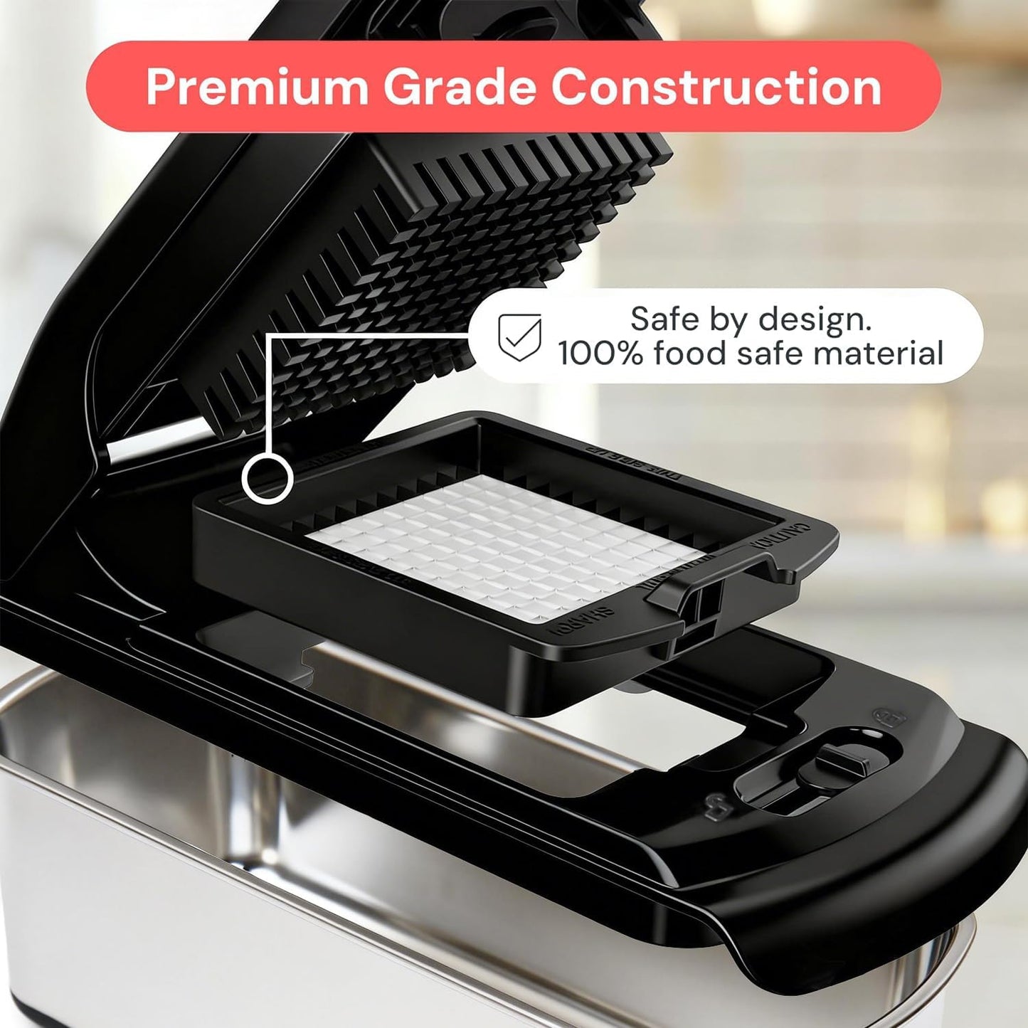 Fullstar The Original Pro Chopper - Vegetable Chopper and Spiralizer, Food Chopper with Container, Fruit Slicer, Kitchen Gadgets & Gifts, Home Essentials (4 in 1, Black)