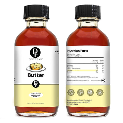 Dolce Flav Cheesecake Extract – 2 Ounce Water-Soluble Kosher, Sugar-Free, Concentrated Creamy Flavor for Desserts, Frostings & Pastries, Includes Measured Dropper