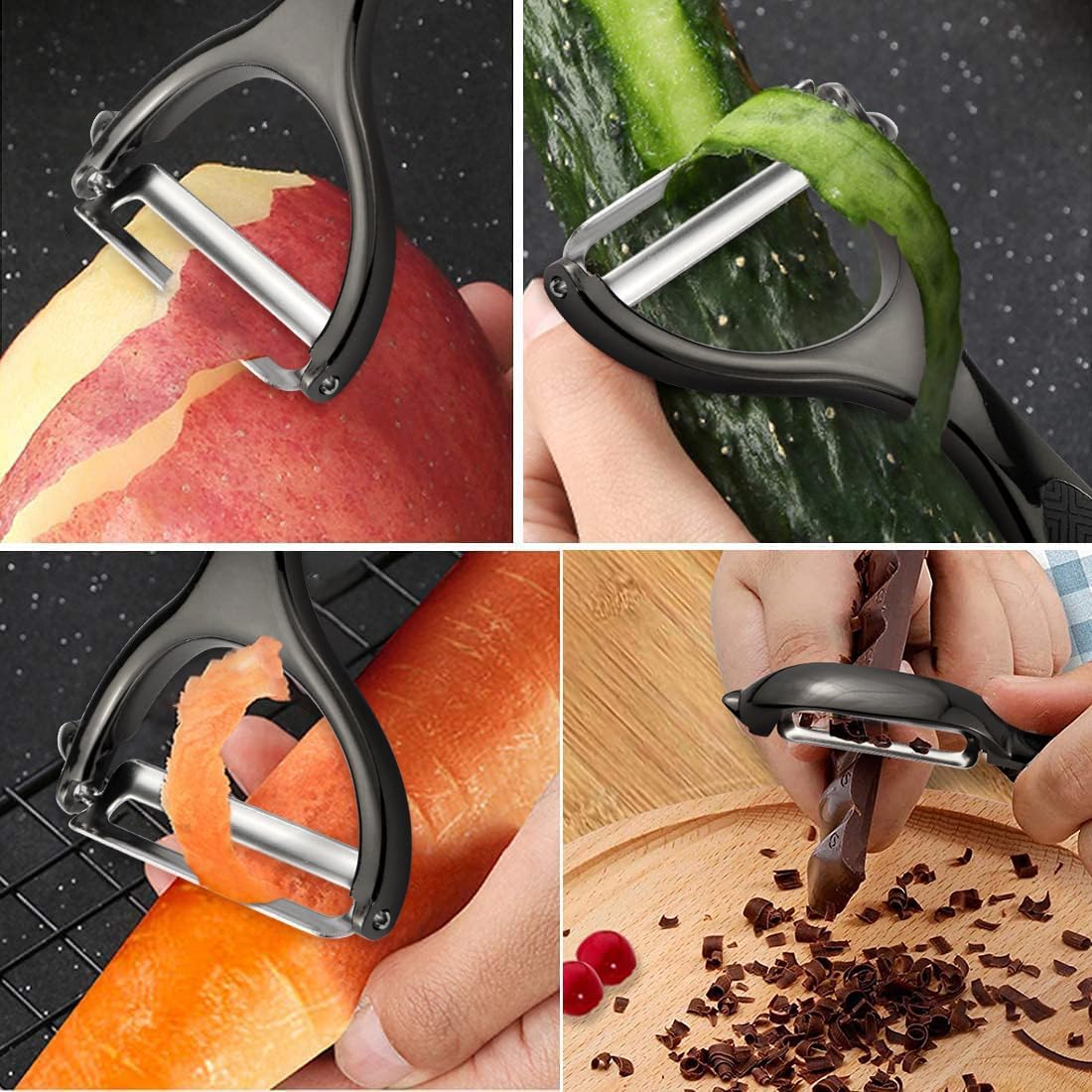 Vegetable peelers for Kitchen, Y shaped peeler for Vegetables, Fruits, Potatoes with Ergonomic Grip, 1 Pack