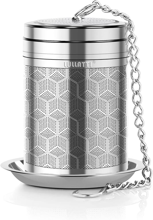 Large Tea Infuser for Loose Tea(2 Pack), 304 Stainless Steel Tea Ball Strainer, Extra Fine Mesh Tea Steeper for Brewing All Kind of Tea, Fits for Most Teapot, Cups or Mugs