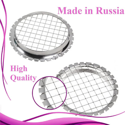 2 PCS Egg Chopper Hard Boiled Egg Slicers Fruit Salads Cutter Potato Cutter Egg Choper Hard Boiled Egg Slicers Fruit Cube - 2 PCS grid 0.3 inch