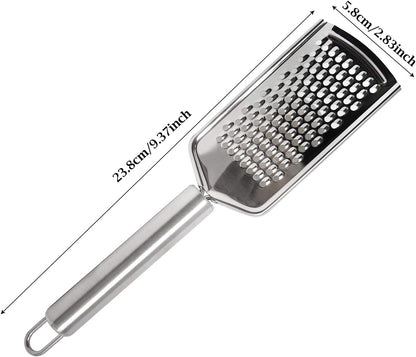 Honbay 1PCS Stainless Steel Cheese Grater Lemon Zester with Handle for Vegetables Lemon Cheese Chocolate