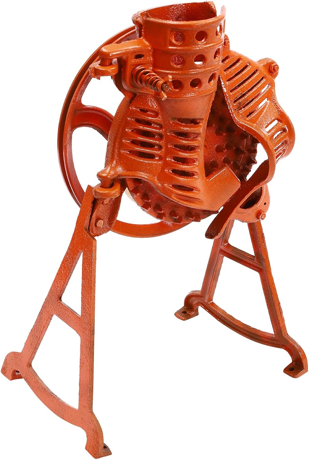 Corn Sheller Hand Crank, Cast Iron Corn Cob Thresher with Stand, Manual Quick Corn Cob Stripper Tool for Home Use, Heavy Duty Corn Cob Stripper for Small Farm and Household Usage
