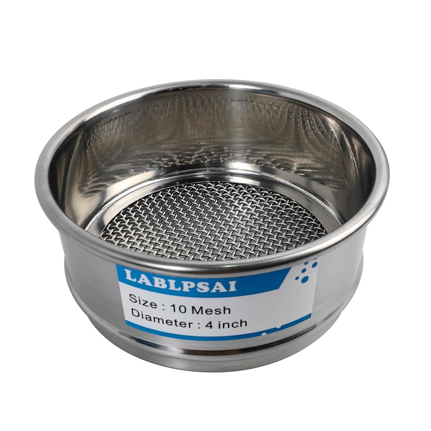 325 Mesh Lab Sieves 4" Diameter 304 Stainless Steel Wire Cloth Test Sieve for Industrial Laboratory Home