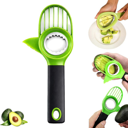 3-in-1 Avocado Slicer Tool, New Avocado Pitter, Multifunctional Avocado Tool for Kitchen Helper, Avocado Cutter, Corer, Peeler, Avocado Peeler for Kitchen (1PCS)