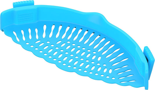 Silicone Pasta Strainer Insert - Clip On for Pots & Pans - Easy Pasta Draining