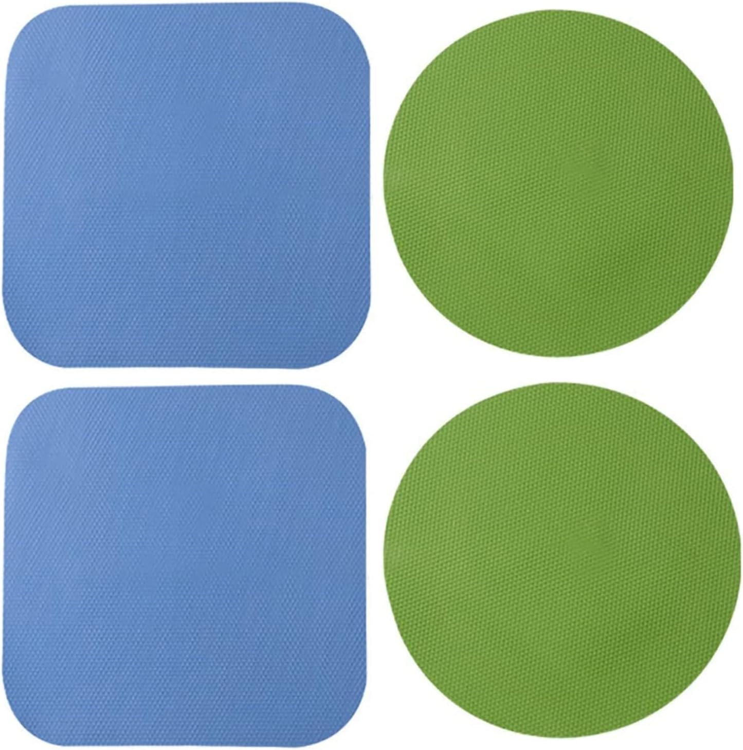 4 Pack Jar Opener, Silicone Bottle Opener Gripper Pads for Seniors with Arthritis, Green and Blue