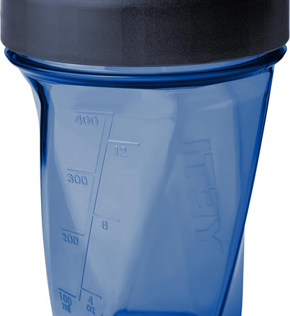 YETI Yonder Helimix Vortex Blender Shaker Bottle Holds up to 20oz | No Blending Ball or Whisk | USA Made | Portable Pre Workout Whey Protein Drink Shaker Cup | Dishwasher Safe, Clear