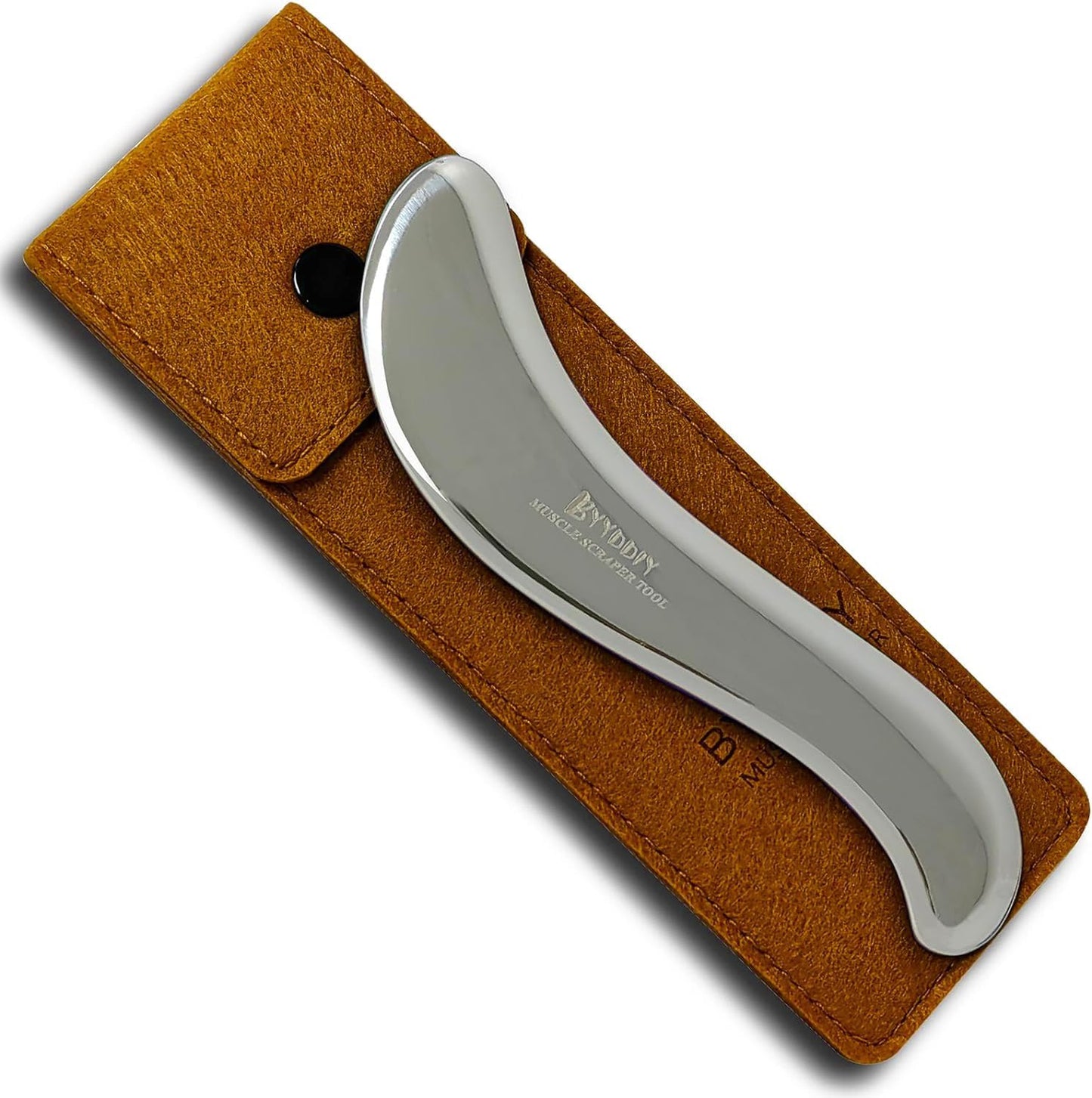 BYYDDIY Stainless Steel Gua Sha Muscle Scraper Tool,Scar Tissue Tool,Physical Therapy Tools,Muscle Scraping Tool,Guasha Massage Scraper,IASTM Tools,Skin Scraping Tool,Soft Tissue Massage Tool