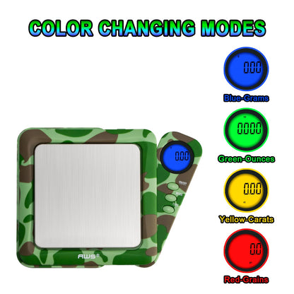 American Weigh Scales Blade Series Digital Pocket Gram Scale 1000g x 0.1g | Precision Mini Scale 0.1g Accuracy, Pocket Scale for Kitchen, Gold, Gems & Coin Scale, Smart Digital & Compact Scale