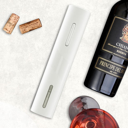 COKUNST Electric Wine Opener, Battery Operated Wine Bottle Openers with Foil Cutter, One-click Button Corkscrew Remover for Home Kitchen Party Wedding