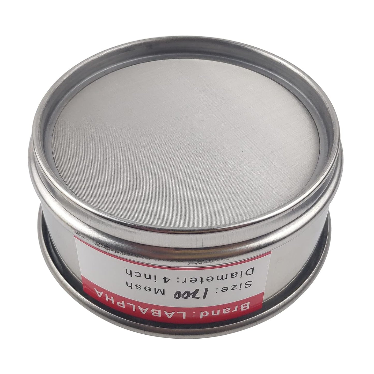 LABALPHA 70 Mesh Lab Sieves, Test Sieve #70 Mesh, 4'' Diameter, 304 Stainless Steel Wire Cloth (0.22mm)