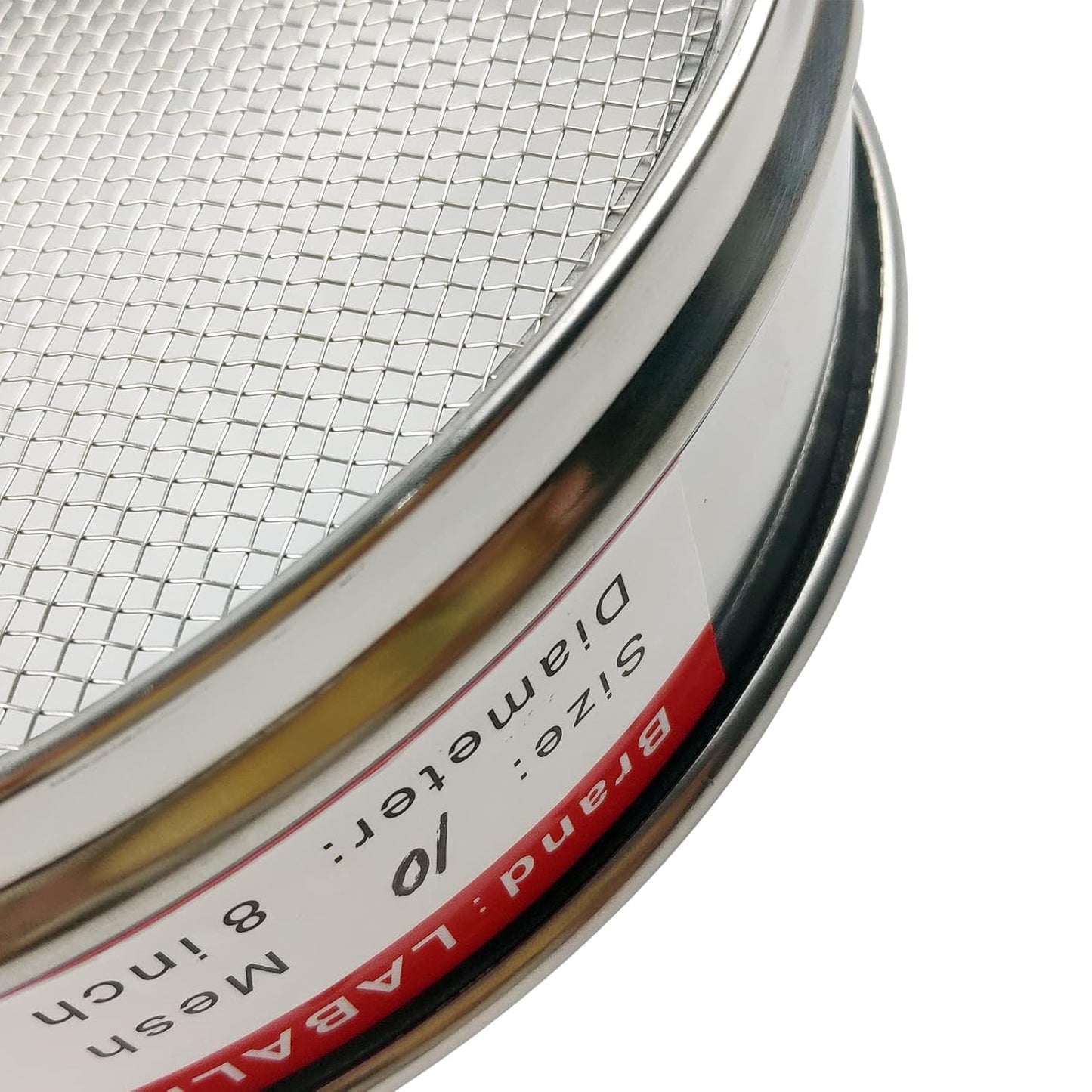 LABALPHA 120 Mesh Lab Sieves, #120 Mesh Test Sieve, 8'' Diameter, 304 Stainless Steel Wire Cloth (0.125mm)