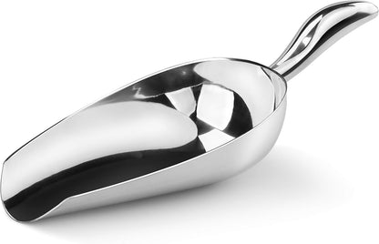 New Star Foodservice 1028508 Stainless Steel Bar Ice Flour Utility Scoop, 6-Ounce