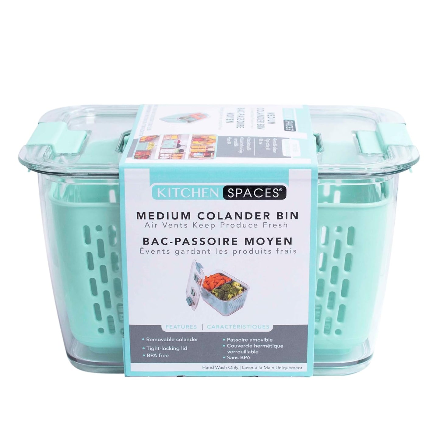 Kitchen Spaces - 1465A6-AMZ Kitchen Spaces Colander Bin, Medium, Gray