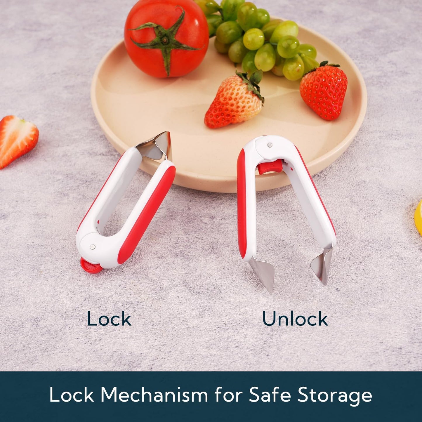 KITCHENDAO Strawberry Huller and Cherry Pitter Tool