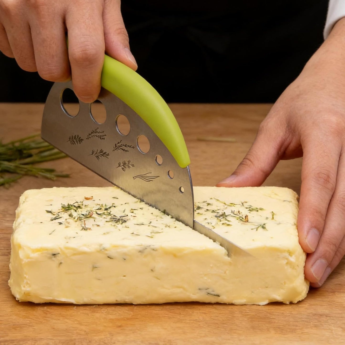Herb Stripper and Herb Cutter 2 in 1, Herb Stripping Tool Herb Chopper Stainless Steel Herb Leaf Zipper for Kale, Chard, Collard Greens, Rosemary and Thyme