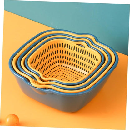 Premium PP Material Square Draining Basket: Lightweight, Durable, and Versatile for Home Use
