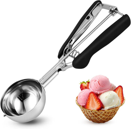 Cookie Scoop Set 1 Tablespoon, Size #60 Cookie Dough Scooper for Baking, 15 ml/0.5 oz Ice Cream Scoop, Acrylic Scoop, Comfortable Grip