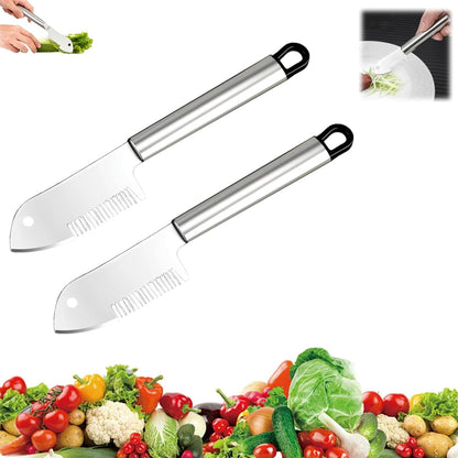 Stainless Steel Multi-purpose Julienne Peeler, Vegetable Julienne Slicer Quick & Easy Kitchen Shredder, With Comfortable Handle and Hanging Hole (2PCS)