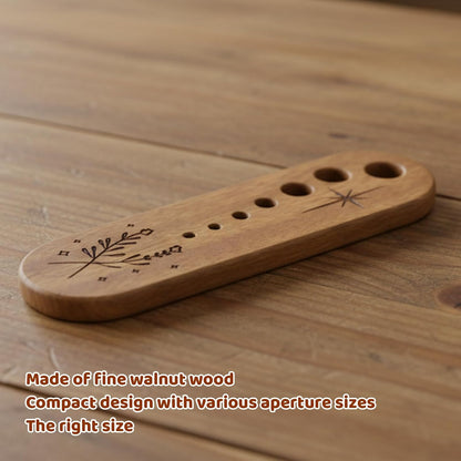Herb Stripper, Pottery Herb Stripper Bowl for Kitchen Use, Herb Stripping Tool with Wooden Handle, Compact Size 4.6 x 16 cm for Easy Storage, Efficient Herb Processing Solution for User