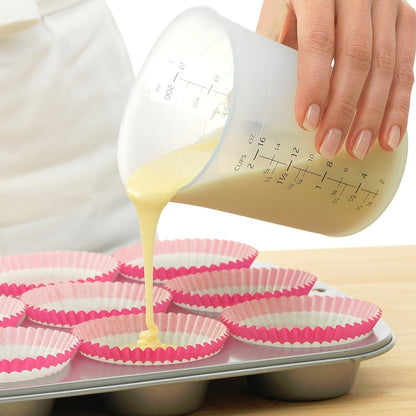 iSi North America Mini Measuring Cup Flexible Silicone, 2-Ounce, Clear