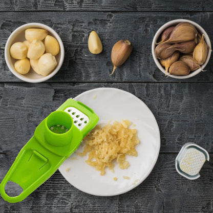 Angel's Peel Lounge Multipurpose Garlic Mincer and Garlic Crusher - Easy Squeeze Clean Garlic Press, Dishwasher Safe Sturdy Tool Compact and Portable Design for Extracts More Paste Per Clove - Pink