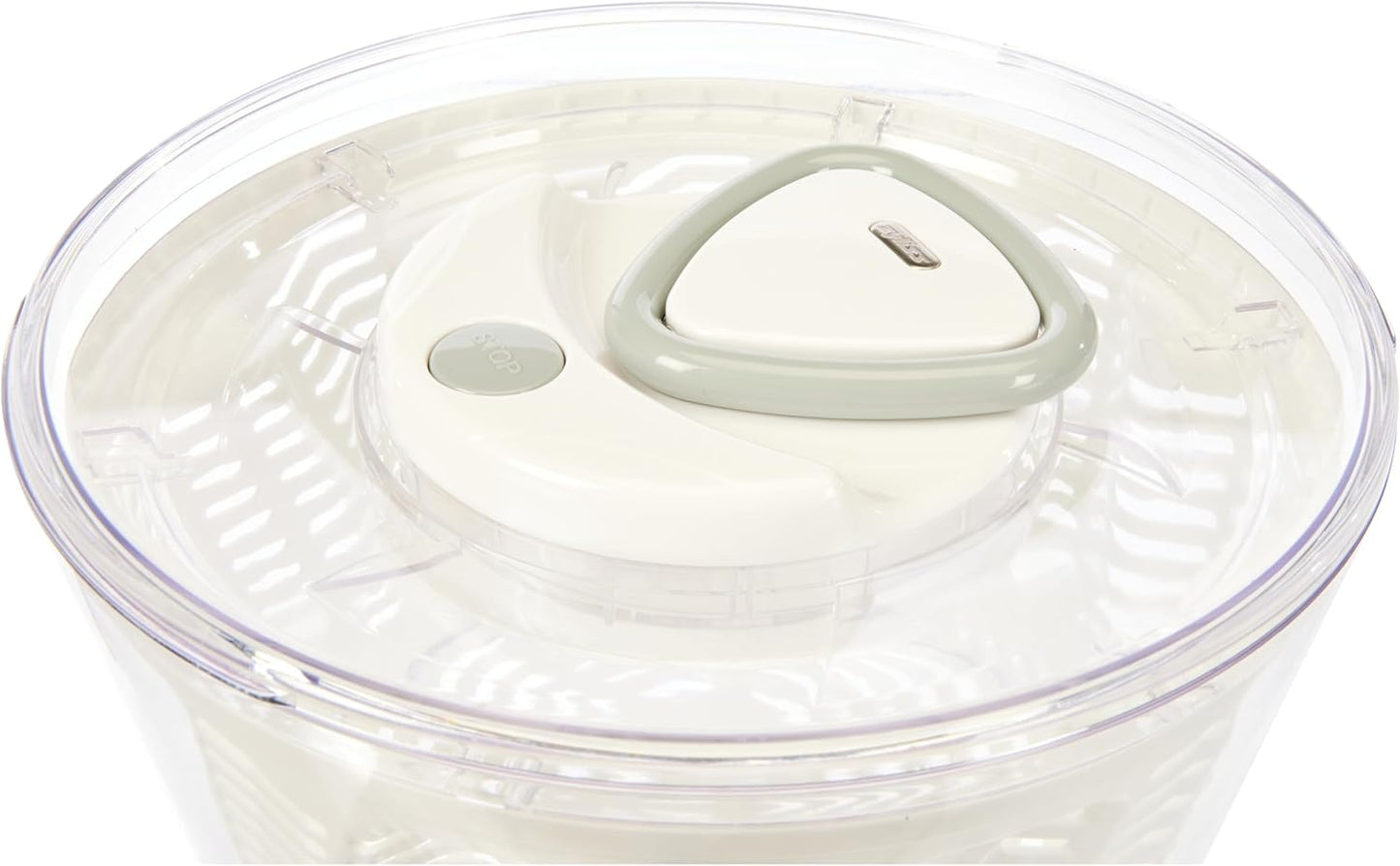 Zyliss Easy Spin 2 Salad Spinner, Large 6L Capacity, White, Unique AquaVent™ Technology, Retractable Cord and Brake System, Non-Slip Base, Easy Cleaning, Plastic