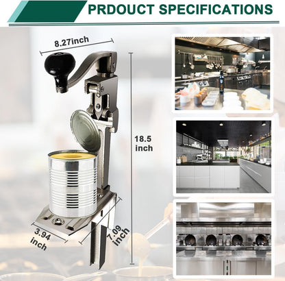 Commercial Can Opener Heavy Duty,Manual Table Industrial Can Opener for Big Cans