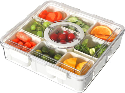 Taiuloo Airtight Fruit Storage Containers for Fridge with Lid & Handle, BPA-Free Snack Box Container with 4 Removable Colanders, Berry Vegetable Fresh Produce Saver, Clear Refrigerator Organizer Bins