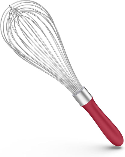 U-Taste 7" Mini Whisk for Cooking: 18/8 Stainless Steel Small Metal Kitchen Wisk, Tiny Hand Mixing Tool for Coffee, Egg, Sauce, 6-Wires Compact Head for Baking, Beating in Bowl, Mug, Jar (Set of 2)