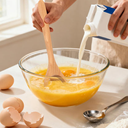 Danish Dough Whisk, Wooden Bread Whisking Tool for Mixing, Sourdough Whisk for Mixing Egg Pizza Bread Baking Tools and Supplies