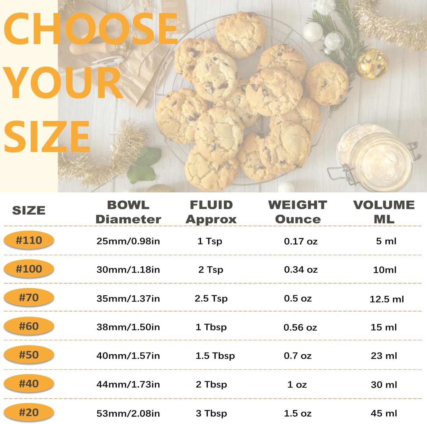 Cookie Scoop, Ice Cream Scoop, 1Tbsp/15 ml/0.5oz Cookie Scoops for Baking, 18/8 Stainless Steel Cookie Scooper for Baking, Ice Cream Scooper with Trigger Release, Cookie Dough Scoop with Non-slip Grip