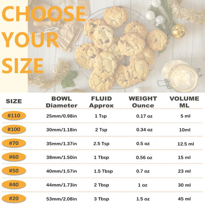Cookie Scoop, Ice Cream Scoop, 1Tbsp/15 ml/0.5oz Cookie Scoops for Baking, 18/8 Stainless Steel Cookie Scooper for Baking, Ice Cream Scooper with Trigger Release, Cookie Dough Scoop with Non-slip Grip