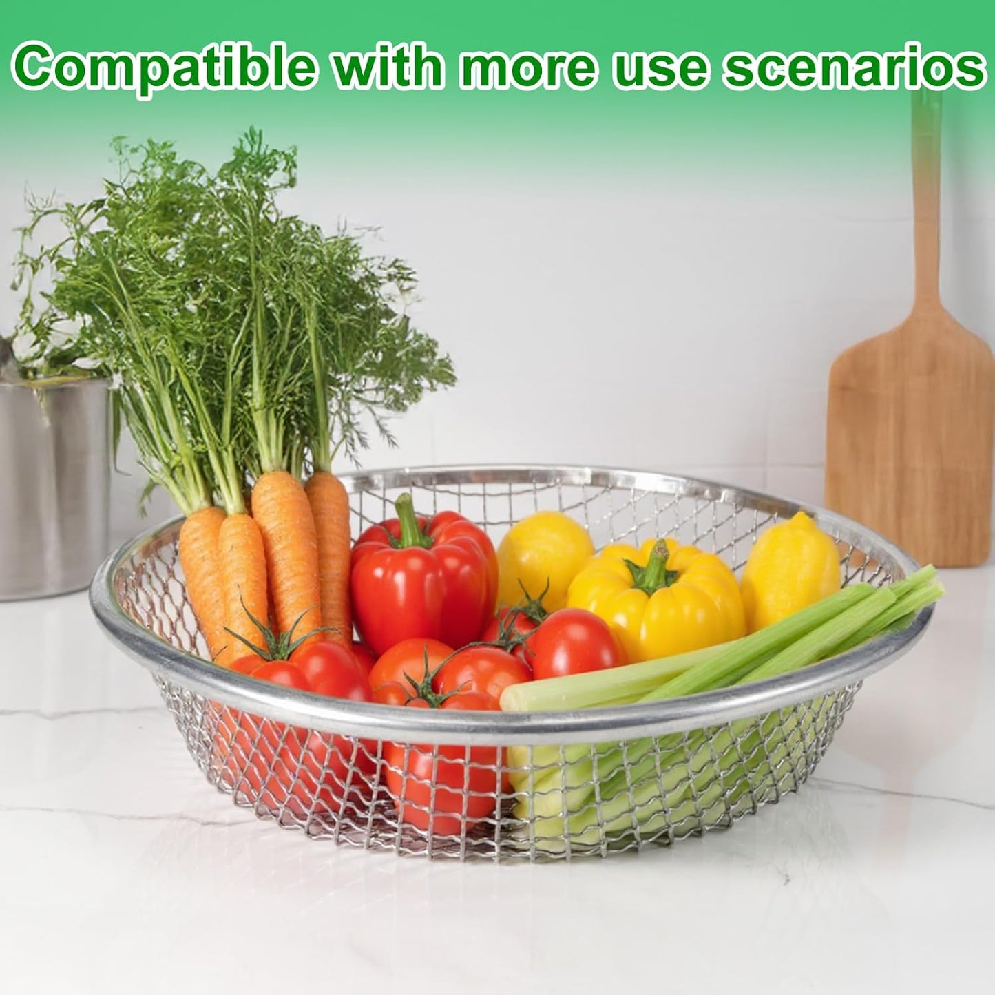 2 Pack Soil Sifter for Gardening - Rock Compost Sand Sifter Fits 5-Gallon Buckets 1/4 Inch & 1/8 Inch Mesh Sifting Screen Sieve for Gravel, Dirt, Sawdust with Repotting Mat